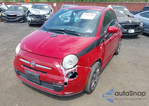 2012 Fiat 500 Sport из США, поврежденный, VIN 3C3CFFBR9CT164739